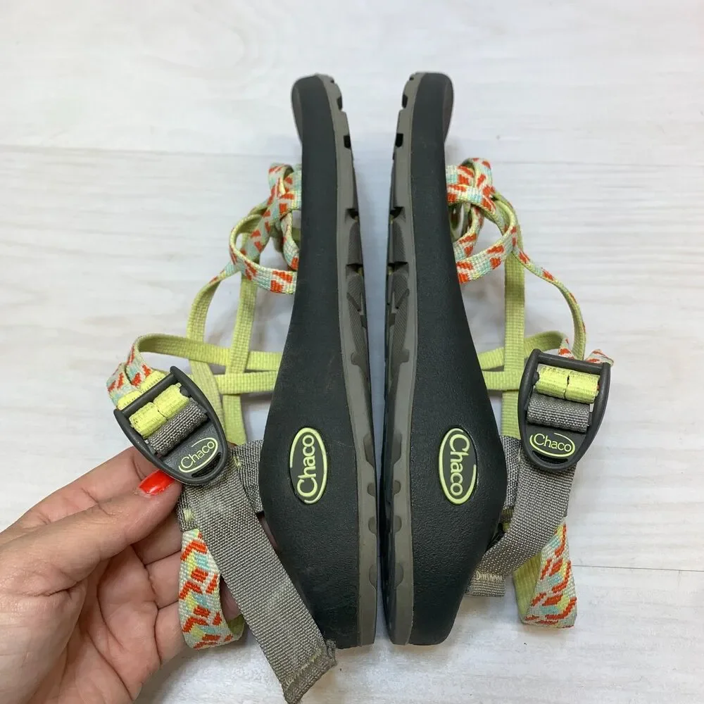 Chaco ZX/2 Classic Hiking Sandal Womens Size 8 Prism Yellow Sport Water Athletic
